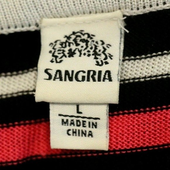 SANGRIA Black/White/Pink Geometric Knit Dress - Picture 9 of 9